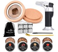 Kit para Ahumar Cócteles, MKNZOME Ahumador Whisky Cocktail Smoker Kit Cumpleaños Día del Padre Whisky Bourbon Regalos para hombres, papá, esposo, novio