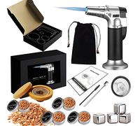 Kit para Ahumar Cócteles, MKNZOME Ahumador Whisky Cocktail Smoker Kit Cumpleaños Día del Padre Whisky Bourbon Regalos para hombres, papá, esposo, novio