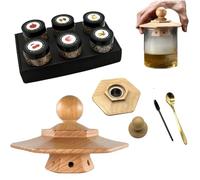Kit Para Ahumar Cócteles: Virutas De Madera De 6 Sabores, Kit Para Ahumar Whisky, Kit De Infusor Para Ahumar Bebidas a Antigua Usanza, Regalos De Whisky Bourbon De Cumpleaños Para Hombres, Papá,