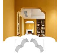 Kit para Arco de Puerta Elegante Arco de Yeso para Esquina, Pintable. Paquete de 2 Ménsulas Universales para Cualquier Abertura. Juego de Molduras para Arco de 25-35 cm(W35xH35xT20cm/13.8x13.8x7.9")