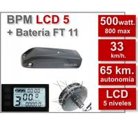 KIT Para Bicicletas Eléctricas 500W + Batería FT 11 Ah. Ciclotek 27,5"