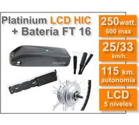 KIT Para Bicicletas Eléctricas Platinium 250W+ Batería FT 36V 16 Ah. Ciclotek 20"