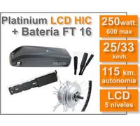 KIT Para Bicicletas Eléctricas Platinium 250W+ Batería FT 36V 16 Ah. Ciclotek 26"