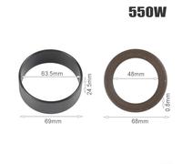 Kit para cilindro para compresor Aire 63.5x69x24.5mm Sin Aceite(For 550W) | Medida 63.5x69x24.5mm, para ideal 550W-600W, goma , silencioso, sin aceite