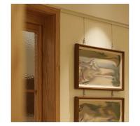 Kit para colgar cuadros con ganchos de riel y cuerda de alambre, no requiere clavos para una fácil galería, pintura y exhibición de fotos