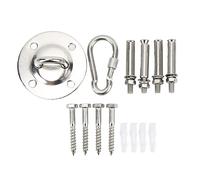 Kit para colgar hamacas, kit de gancho para columpio de techo, colgador de techo de acero inoxidable 304 resistente con tubos de expansión y tornillos, gancho estable para