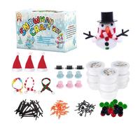 Kit para construir un muñeco de nieve: actividades artísticas navideñas de 200 g, 19 x 12 x 6,5 cm, kit de arcilla de muñeco de nieve | Para edades de 3 a 8 años, niños, estudiantes, jóvenes, preescol