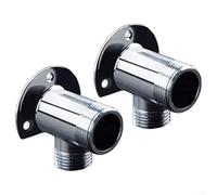 Kit para convertir válvulas termostáticas en pared a montaje en superficie para grifos de bañera y sistemas de ducha al aire libre, todos los componentes de latón (2 cobre)