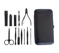 Kit para cortaúñas | Juego de 12 piezas con portaobjetos | cortaúñas de viaje - para adultos mayores, manicura, casa, viaje, salón