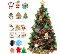 Kit para Crear Adornos Navideños 72 Piezas Decorativas con Hombre de | Kit Colgante Navideño DIY Para puerta, pared, ventana, tirador de armario, chimenea y festividades Do