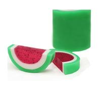Kit para Crear Jabón de Sandía Artesanal con Capas y Semillas de Amapola. Divertido y Original. Ideal para Regalar y para Actividades en Familia. Aprende a Hacer Jabones Redondos y Vistosos.