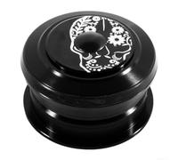 Kit para dirección para Doble Rodamiento Ruta y MTB Negro Kit | externo, cojinetes dobles, reducción fricción, para suave, ideal actualización bicicleta(44-44straight fork)