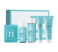 Kit para el Cuidado de la Piel con Acné, Juego de 5 Piezas para el Cuidado de la Piel Grasa, Tratamiento del Acné en 4 Fases, Control Refrescante del Aceite, Nutre la Piel, Tamaño de Viaje
