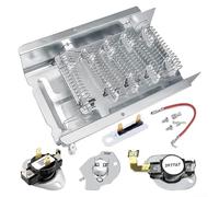 Kit para elemento Calefactor Secadora 279838 W10724237 con Termostato y Fusible para amana para kenmore para roper Repuesto Completo