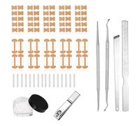 Kit para Eliminar Uñas Encarnadas, Incluye Tiras Correctoras Cortaúñas Lima y Recortador Herramientas Pedicura de Uñas para Uso Doméstico