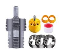 Kit para enhebrar tubos de PVC, herramienta reutilizable para enhebrar tubos de PVC, abridor de roscas para tubos multifunción con troquel para taladro y corte eléctrico