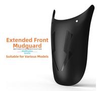 Kit para guardabarros Scooter Eléctrico con para soporte Estable | ABS densidad, impactos, color negro mate, 22x12.5cm, protección total barro(A)