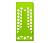 Kit para Hacer Bálsamo Labial, Bandeja 50 Orificios 25x11x1,7cm | Plástico Verde Reutilizable, Incluye Espátula, para Tubos de 5G y Lotes Pequeños en Casa