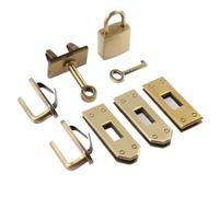 Kit Para Hacer Bolsos De Cuero 7 unids/set de cierre Metal, botón bloqueo for bolso mujer, hombro, accesorios DIY para Manualidades(Cinnamon)