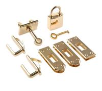 Kit Para Hacer Bolsos De Cuero 7 unids/set de cierre Metal, botón bloqueo for bolso mujer, hombro, accesorios DIY para Manualidades(Lightgold)