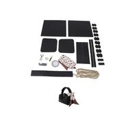 Kit para Hacer Bolsos de Cuero Accesorios Fácil DIY Juego de bolsos costura a mano Kit fabricación Bolso cuero hecho a Boston con correa for el hombro for mujeres(Num1 Black)