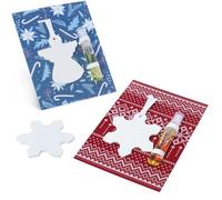 Kit para hacer Cerámica Perfumada de Navidad | Incluye Resina al Agua, Moldes, Esencia, Alcohol y Packaging | Decoración Navideña DIY con Aroma a Champán y Fresas. Regalo Original y Creativo