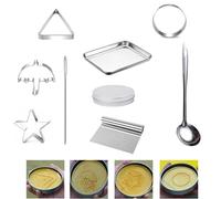 Kit para hacer galletas de Dalgona coreanas, cortador de galletas de caramelo de Dalgona, kit de galletas de juego de azúcar de calamar, galleta de juego de azúcar de calamar con forma (CONJUNTO 6)