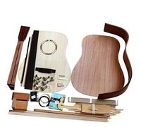 Kit Para Hacer Guitarra Acústica De Abeto Macizo Tapa De Madera Maciza Aros Fondo Diapasón De Roseta Puente.(3)