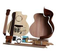 Kit Para Hacer Guitarra Acústica De Abeto Macizo Tapa De Madera Maciza Aros Fondo Diapasón De Roseta Puente.(5)