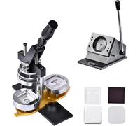 Kit para Hacer Imanes Fotográficos De 2x2 Pulgadas: Máquina Completa para Imanes De Nevera con Herramienta De Presión, Cortador De Papel Redondo Y 100 Consumibles para Proyectos De Manualidades,