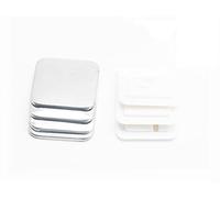 kit para hacer insignias, 100 unids/set hoja de plástico cuadrada placa 35mm consumibles máquina DIY materiales en blanco accesorios