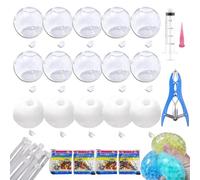 Kit para Hacer Pelotas Antiestrés (15 Unidades), 4 Paquetes de Cuentas, Expansor para Crear Pelotas de Presión, Juguetes para Aliviar la Ansiedad, Crujientes y Relajantes (Mix, 6CM)