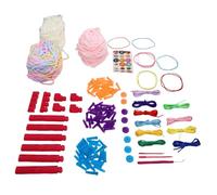 Kit para Hacer Pulseras Elásticas, Herramienta Creativa para Manualidades con Hilos para Niñas, Bufandas, Pulseras y Bolsos Hechos a Mano, Opción de Regalo Ideal para Mentes Jóvenes, 91