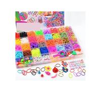 Kit Para Hacer Pulseras Kit de telar arcoíris 15 a 40 clavijas, colorido, for manualidades, tejido, pulseras educativas, caja cumpleaños(Color05)