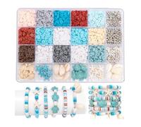 Kit Para Hacer Pulseras Kit for hacer joyas Ocean Breeze de 2000 piezas, cuentas arcilla polimérica, pulseras la amistad, suministros for manualidades DIY
