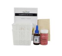Kit para hacer queso fresco casero tipo Burgos y queso untable Kit completo con moldes, tela de quesero, cuajo y cloruro cálcico + recetas para principiantes