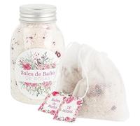 Kit para hacer sales de baño caseras: receta y ingredientes para elaborar sales con pétalos de rosas. Cuida tu piel y sorprende con su exquisito aroma. Ideal para regalar