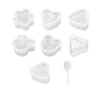 Kit para hacer sushi - 8.666.31.97 cm Kit de fabricación de sushi de dibujos animados | Molde de arroz Sushis lindo | Prensa Sushis para el hogar, almuerzo, picnic, camping, escuela, cocina