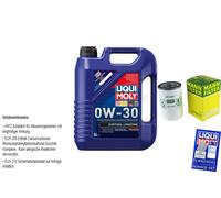 Kit para Inspección Filtro Liqui Moly Aceite 5L 0W-30 para Mazda 2 Dy 1.6