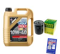 KIT para INSPECCIÓN FILTRO LIQUI MOLY ACEITE 5L 10W-40 para Fiat Punto 188_ 1.2