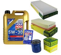 Kit para Inspección Filtro Liqui Moly Aceite 5L 5W-30 Citroën C8 EA _ Eb _ 2.0
