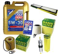KIT para INSPECCIÓN FILTRO LIQUI MOLY ACEITE 5L 5W-30 para BMW Serie 3 E90 316i