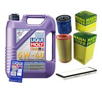 KIT para INSPECCIÓN FILTRO LIQUI MOLY ACEITE 5L 5W-40 para Peugeot 306 Hatchback