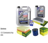 Kit para Inspección Filtro Liqui Moly Aceite 6L 10W-40 Peugeot 206 Hatchback 2A