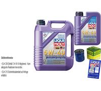 Kit para Inspección Filtro Liqui Moly Aceite 6L 5W-40 Citroën Berlingo Caja M _