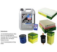 KIT para INSPECCIÓN FILTRO LIQUI MOLY ÖL 5L 5W-30 para Peugeot 307 CC 3B 2.0