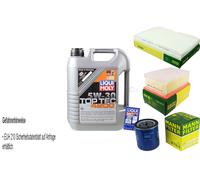KIT para INSPECCIÓN FILTRO LIQUI MOLY ÖL 5L 5W-30 para Peugeot 307 CC 3B 2.0