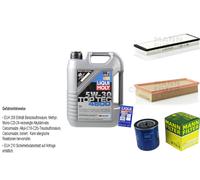KIT para INSPECCIÓN FILTRO LIQUI MOLY ÖL 5L 5W-30 Peugeot 306 Break 7E N3 N5