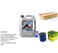 KIT para INSPECCIÓN FILTRO LIQUI MOLY ÖL 5L 5W-30 Peugeot 306 Break 7E N3 N5