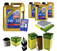 KIT para INSPECCIÓN FILTRO LIQUI MOLY ÖL 8L 5W-30 Audi A4 Allroad 8KH B8 3.0